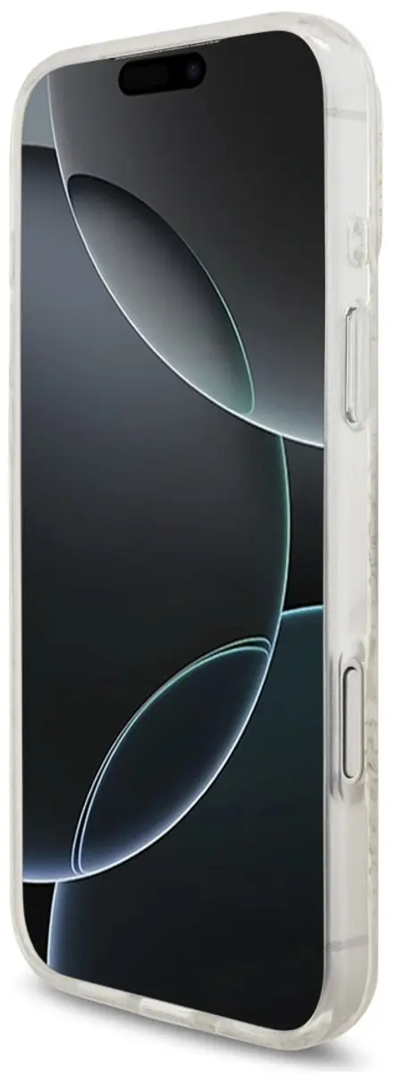 GUESS IML Flowers Allover iPhone 17 Pro Max Hoesje - Wit