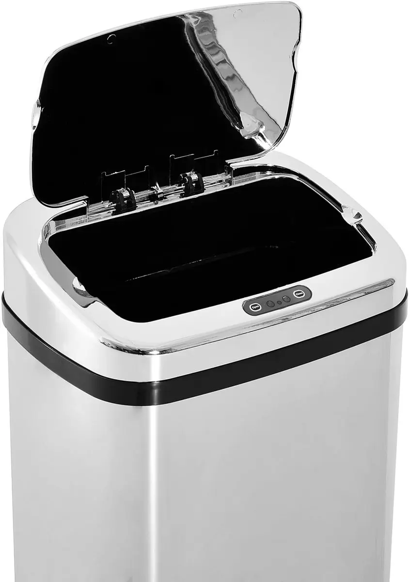 Homcom Automatische Prullenbak 50L - Zilver