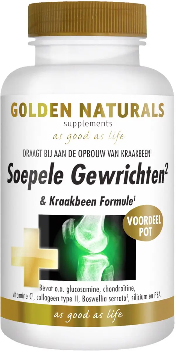 Golden Naturals Soepele Gewrichten Support 180 tabletten