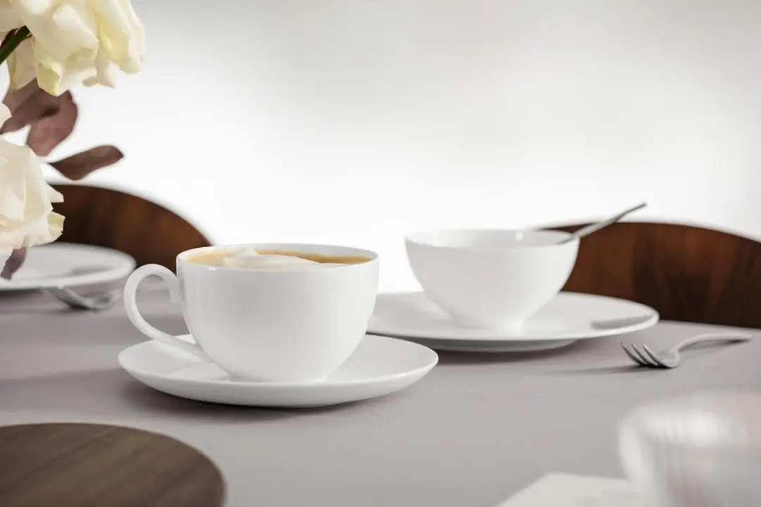 Villeroy & Boch Café au Lait Royal Tasse & Untertasse 400ml - Wit