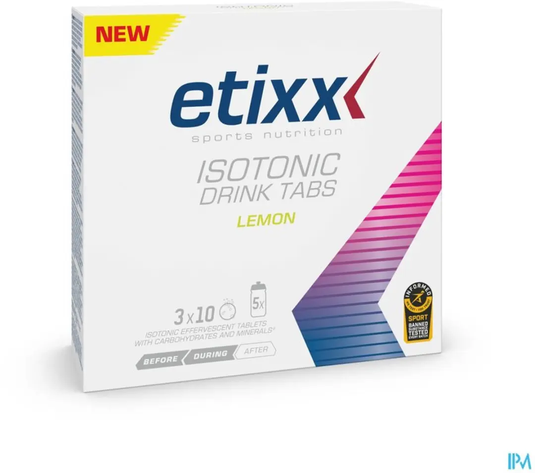 Etixx Isotonic Drink Tabs Sportdrank 30 Stuks - Limoen