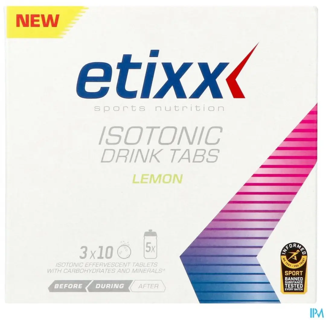 Etixx Isotonic Drink Tabs Sportdrank 30 Stuks - Limoen