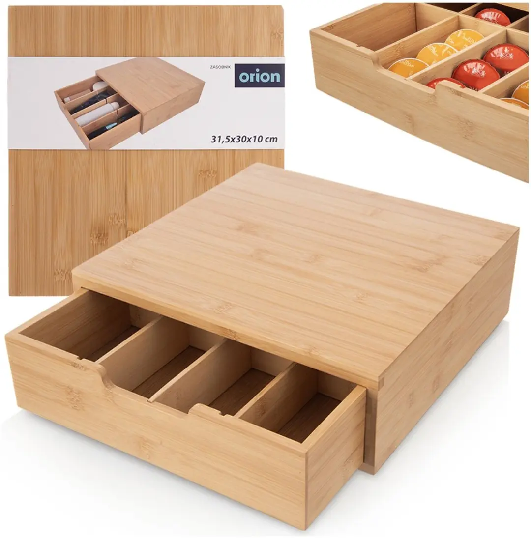Orion Houten Koffiecapsulehouder 24 Stuks - Beige - afbeelding 6 van 6