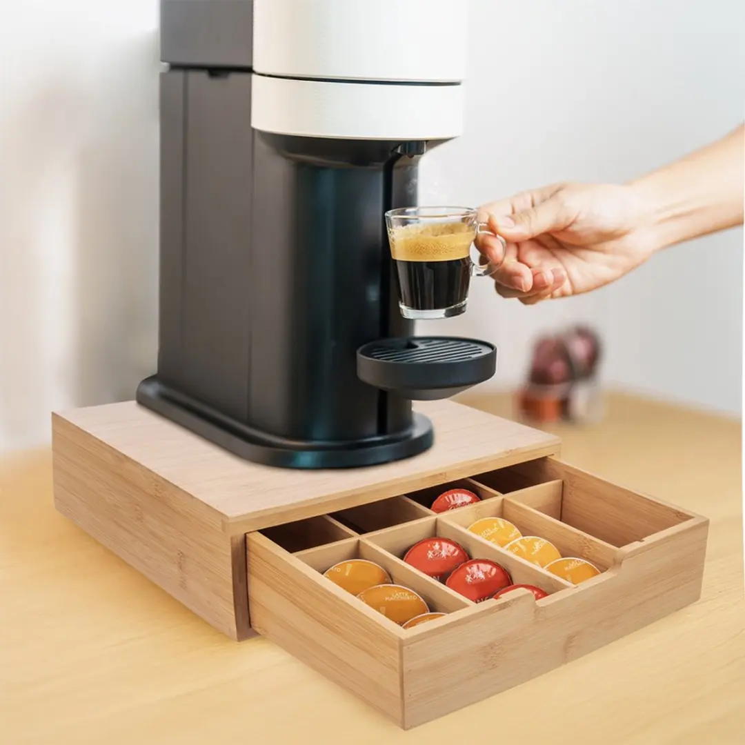 Orion Houten Koffiecapsulehouder 24 Stuks - Beige