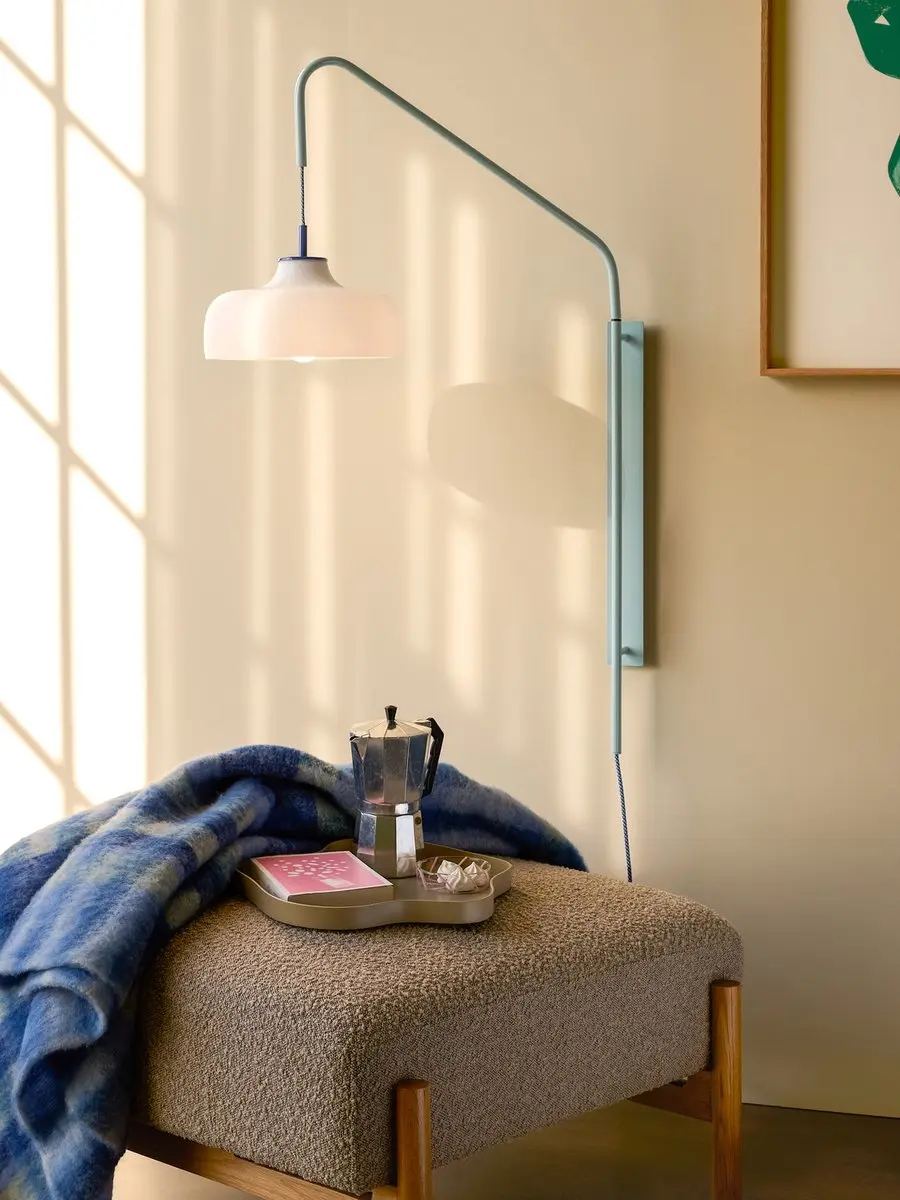 Hübsch Current Wandlamp Lichtblauw