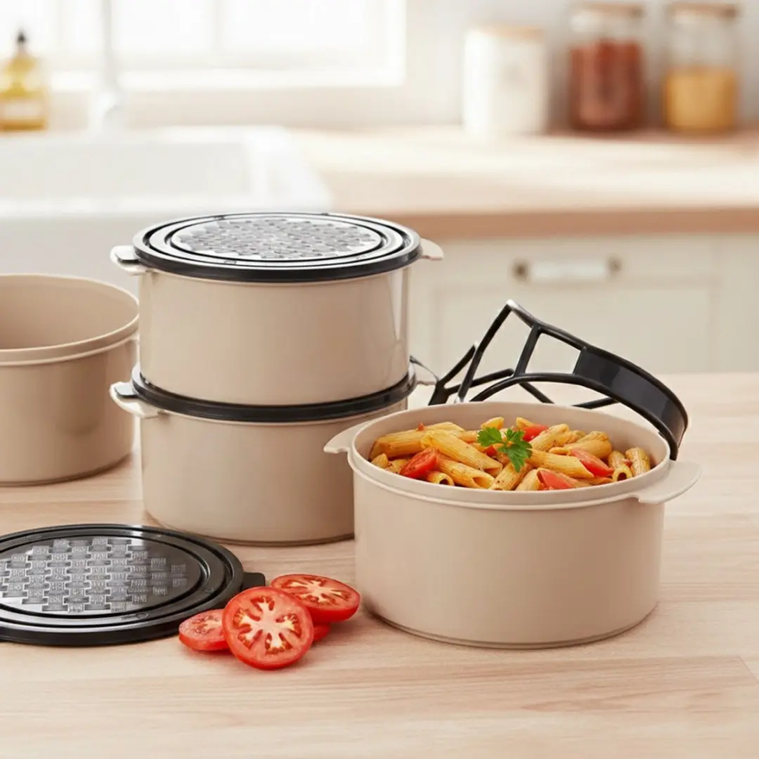 Orion 4-laagse Lunchbox Set 6L - 9 Stuks - afbeelding 5 van 6