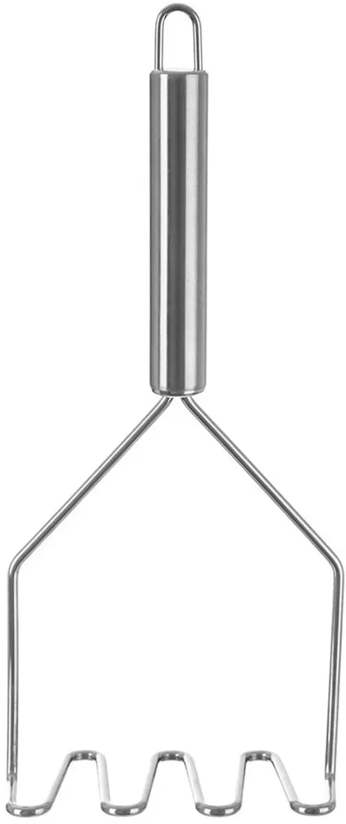 Orion Roestvrijstalen Aardappelstamper 24cm - Zilver