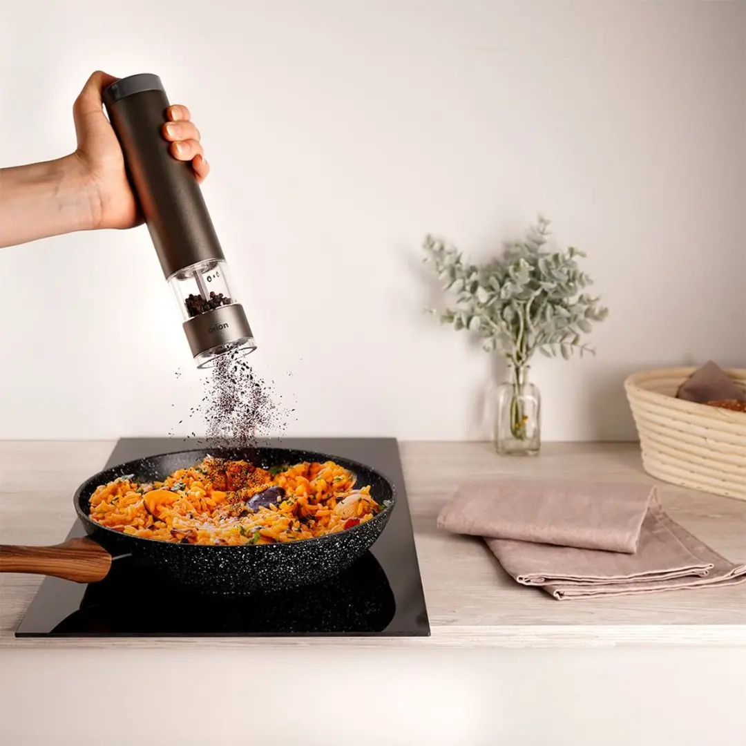 Orion Elektrische Peper- en Zoutmolen 22,5 cm - Grijs - afbeelding 6 van 6