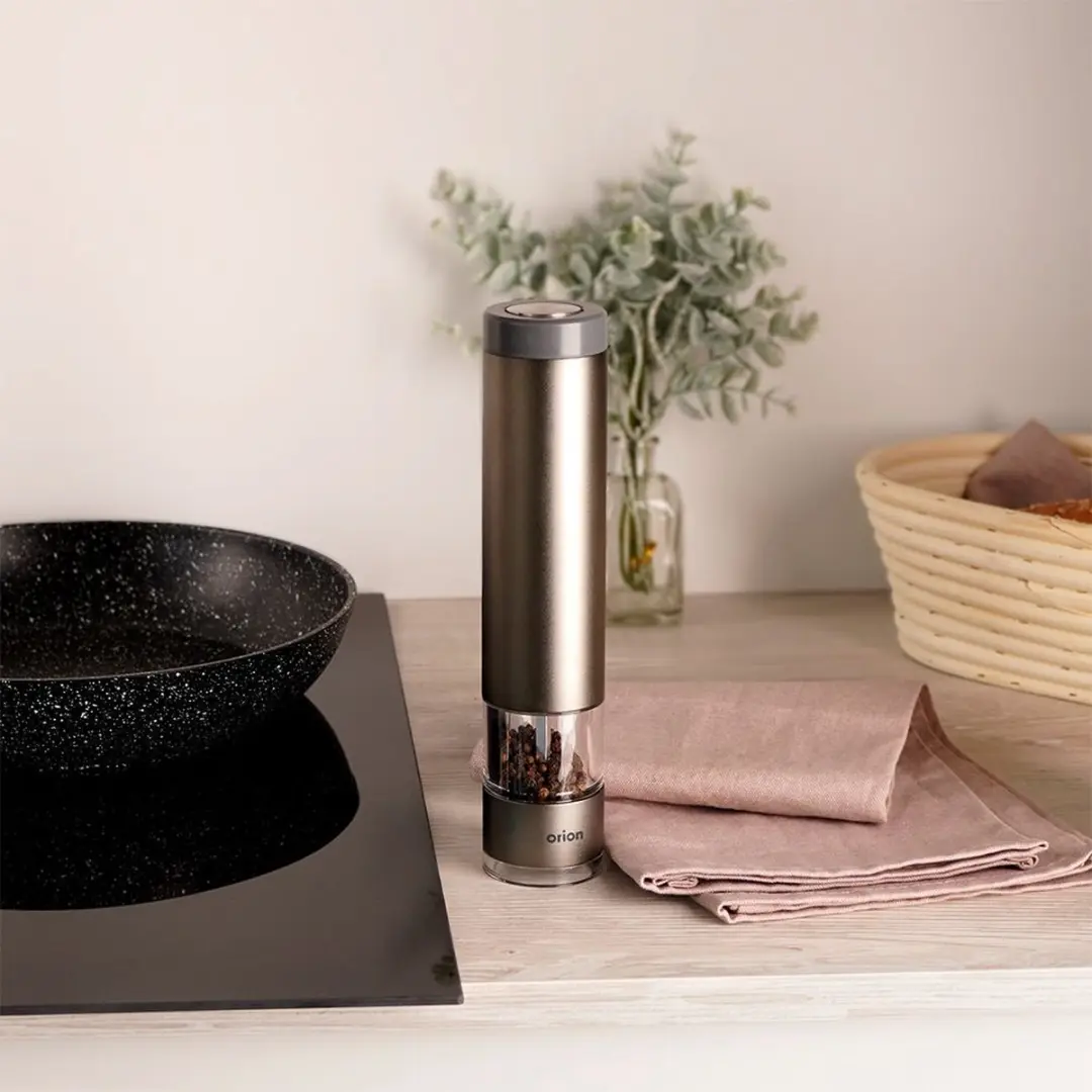 Orion Elektrische Peper- en Zoutmolen 22,5 cm - Grijs