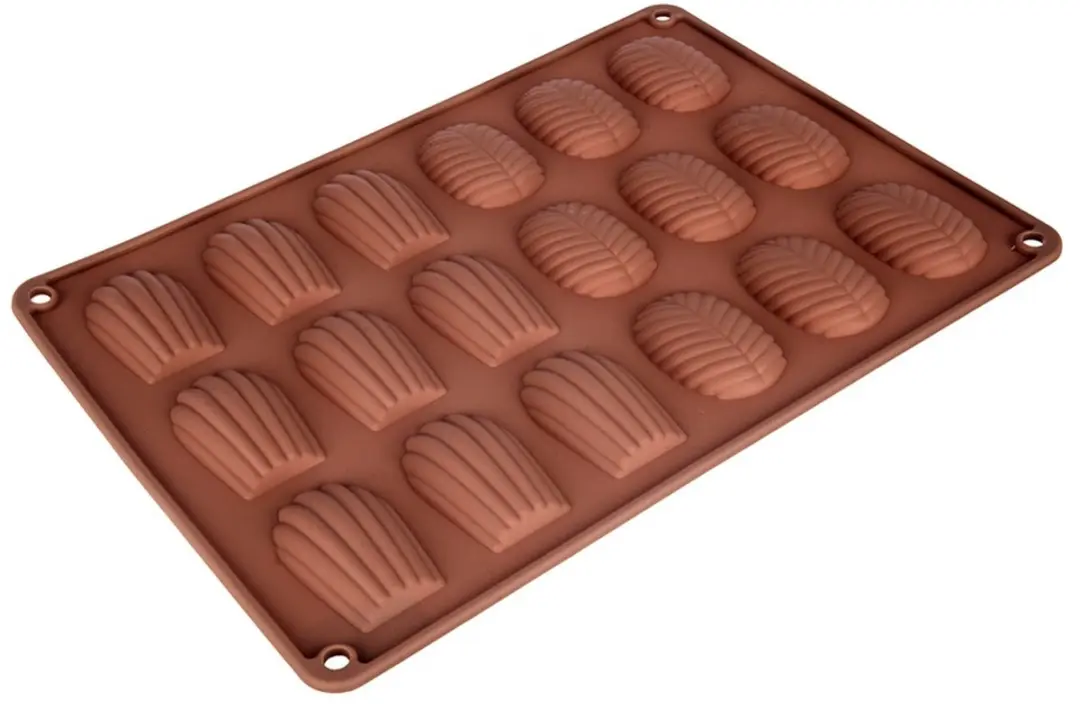 Orion Silicone Koekjes- en Pralinevorm 34x25x1cm - Bruin