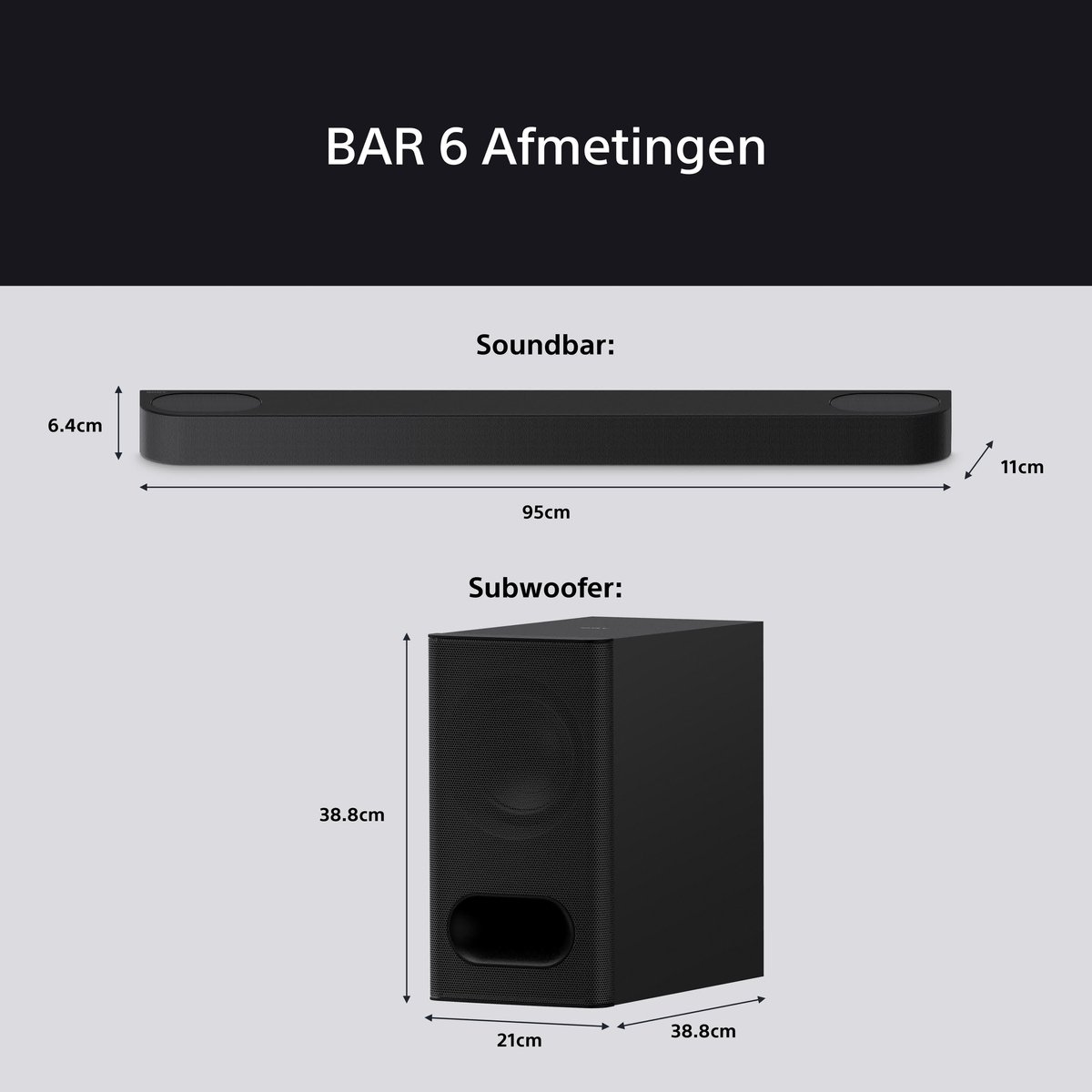 Sony Bravia Theatre Bar 6 - Soundbar - Dolby Atmos