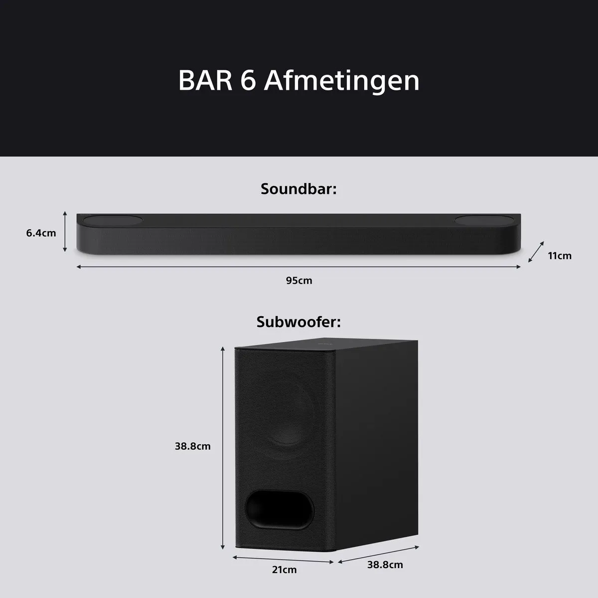 Sony Bravia Theatre Bar 6 HTB600.CEL Soundbar - Dolby Atmos - Zwart