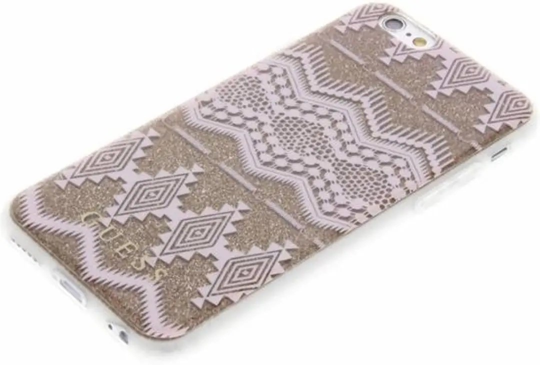 Guess Tribal Gel Hoesje iPhone 6/6s - Taupe