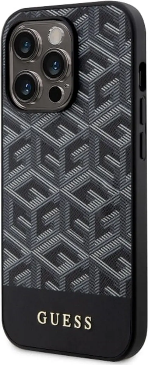 GUESS G-Cube Back Case MagSafe - iPhone 14 Pro - Zwart - afbeelding 6 van 6