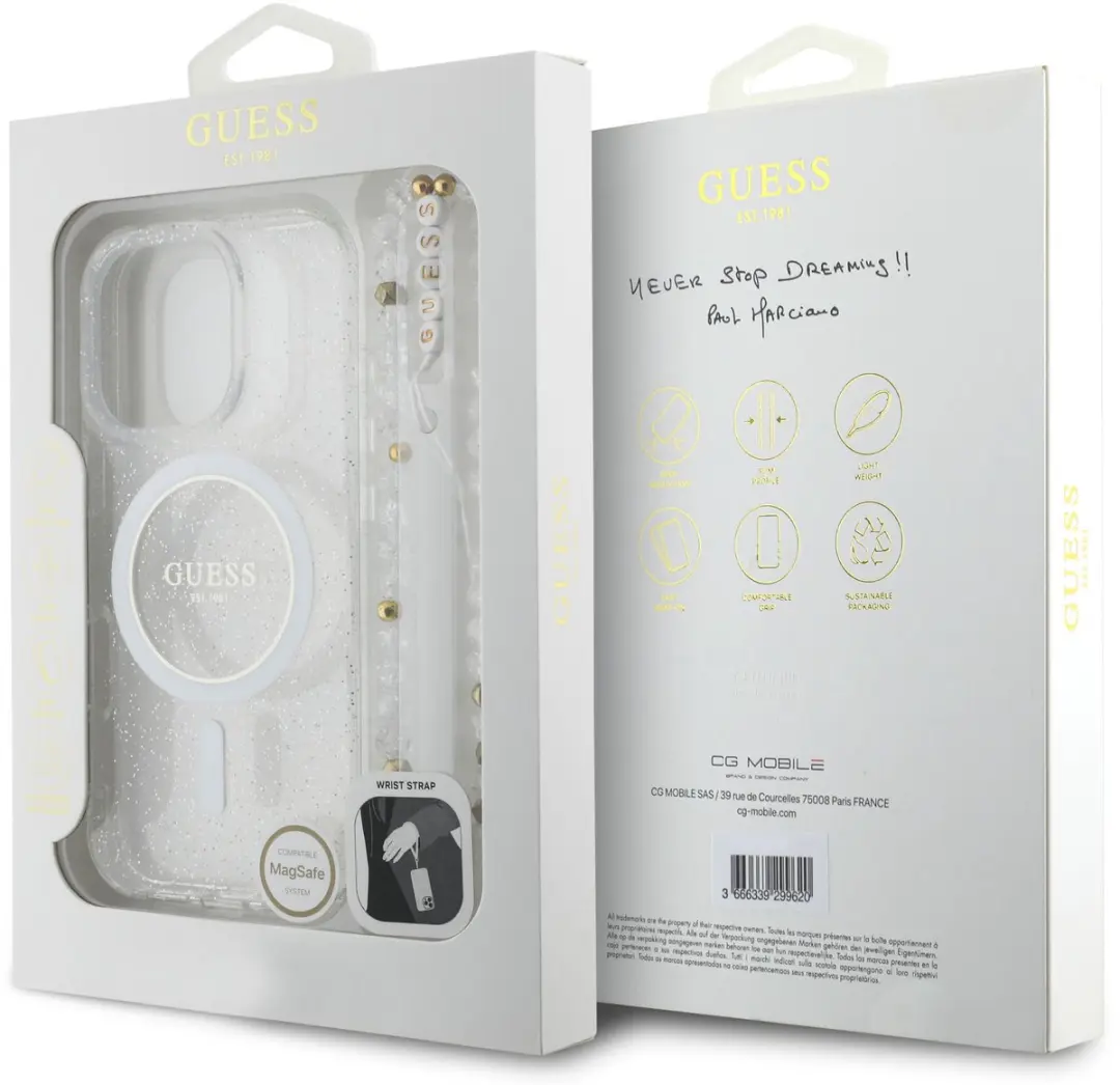 GUESS iPhone 16 Pro Max MagSafe Hoesje - Transparant - 12952