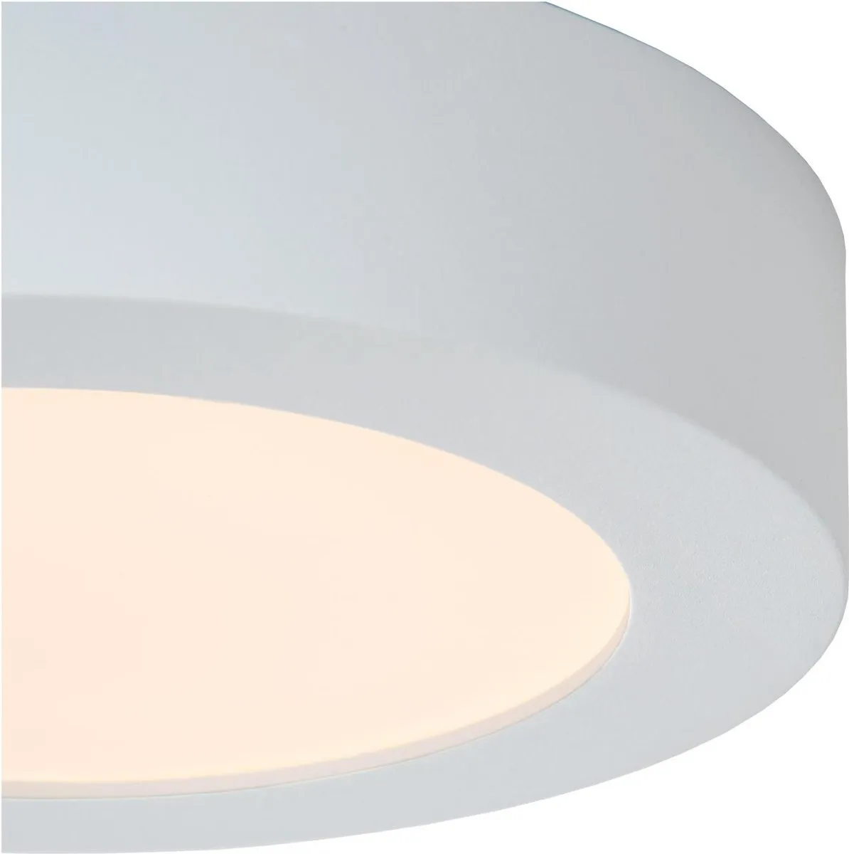 Lucide BRICE-LED Plafondlamp Badkamer 12W 3000K - Ø18cm Wit
