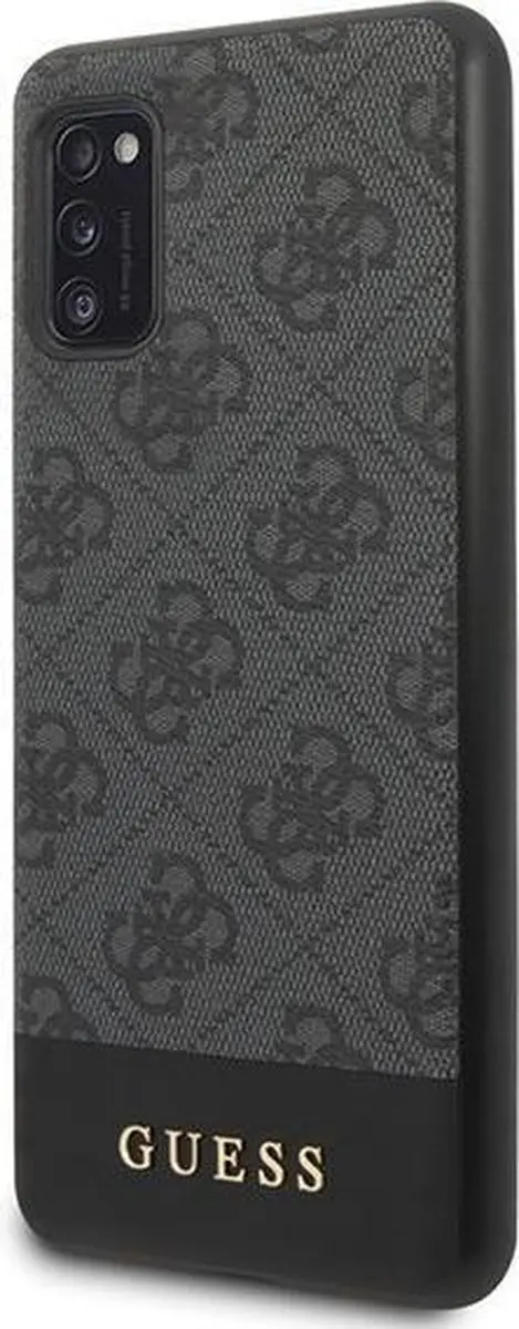 GUESS Stripe Logo Backcase Samsung Galaxy A41 - Grijs
