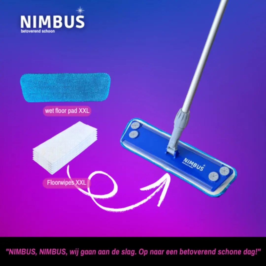 Nimbus Magic Floor Sweeper 2-in-1 N1024 - Multicolor
