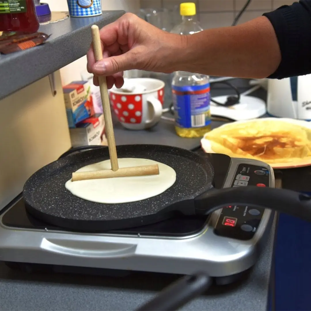 Orion Houten Pannenkoekenroller - Houtkleur