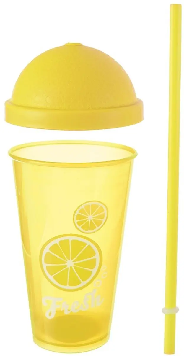 Orion Plastic Beker 450ml - Geel