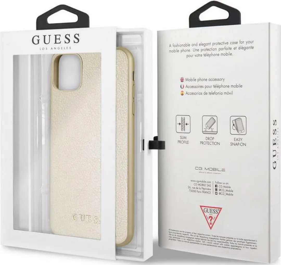 Guess IriDescent Hard Case iPhone 11 Pro Max - Goud