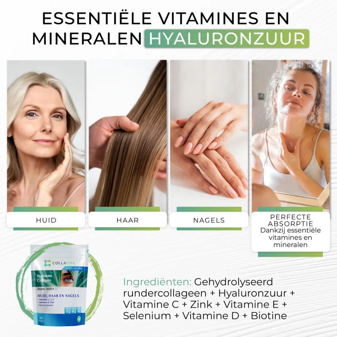 Collavita Collageen Poeder 85g - Huid/Haar/Nagels