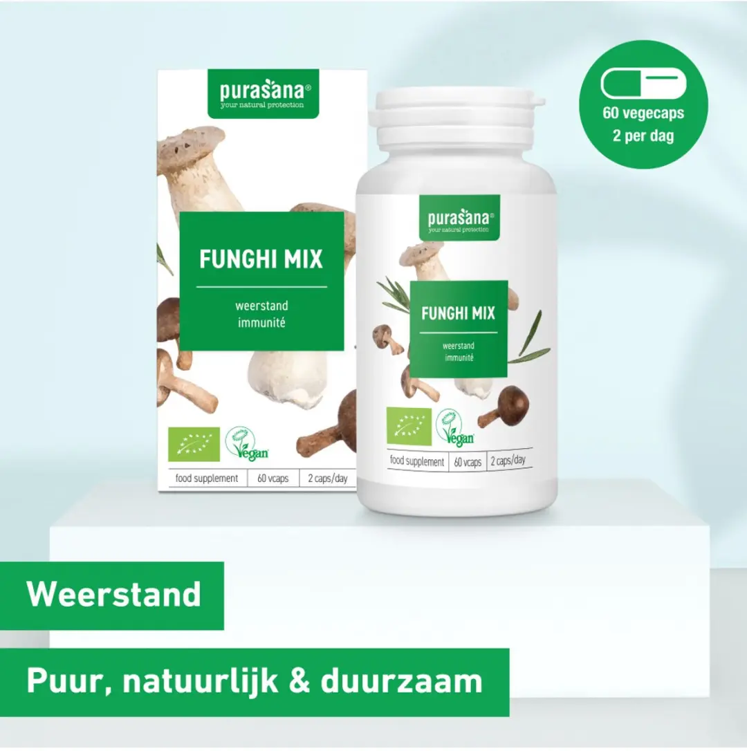 Purasana Funghi Mix Capsules Bio - 60 Stuks