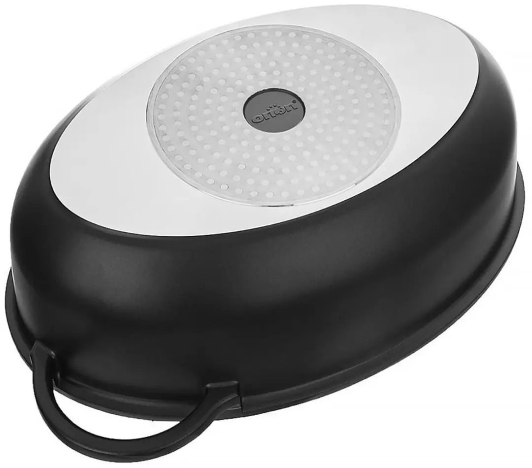 Orion Grande Ovale Granieten Braadpan 8L - Glazen deksel