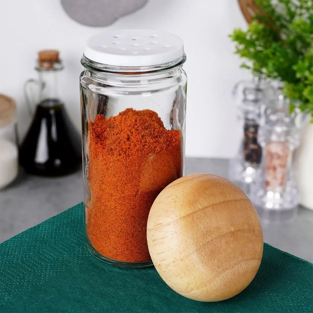 Orion Kruidenpot Glas 80ml - met zeef