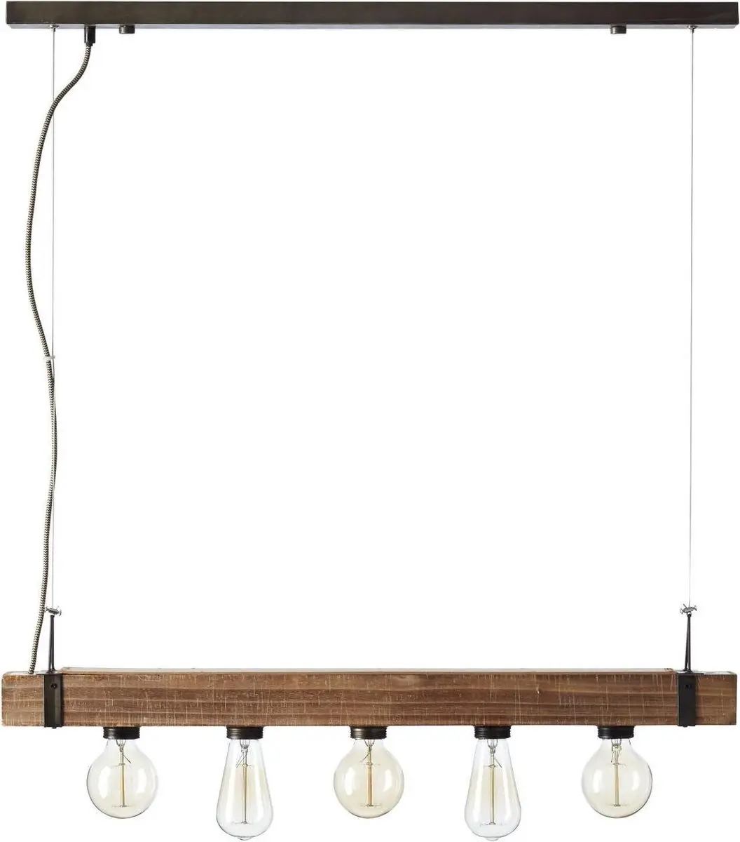 Brilliant Woodhill Hanglamp - 5 Lichtpunten - Zwart