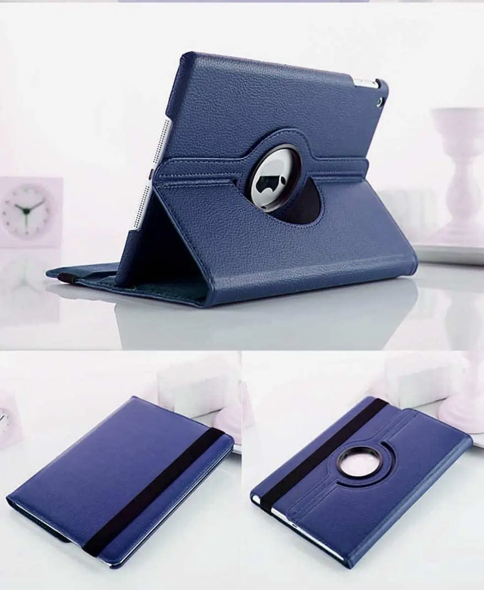 Fonu 360 Boekmodel Hoes iPad Air 1 2013 - 9.7" - Donkerblauw