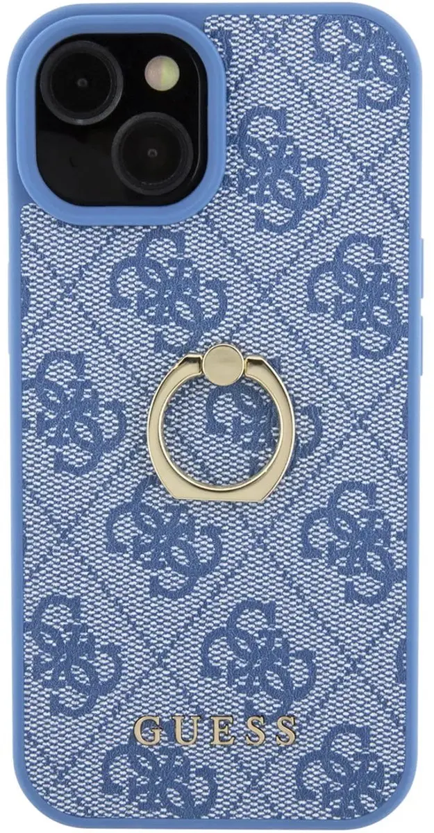 Guess iPhone 15 Hardcase - Blauw - 3666339184933