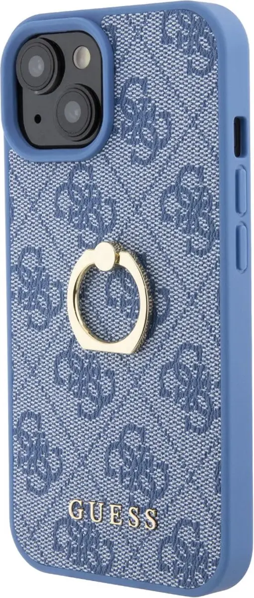 Guess iPhone 15 Hardcase - Blauw - 3666339184933