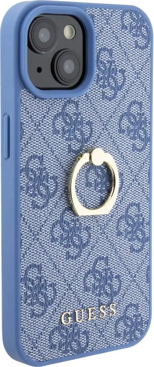 Guess iPhone 15 Hardcase - Blauw - 3666339184933