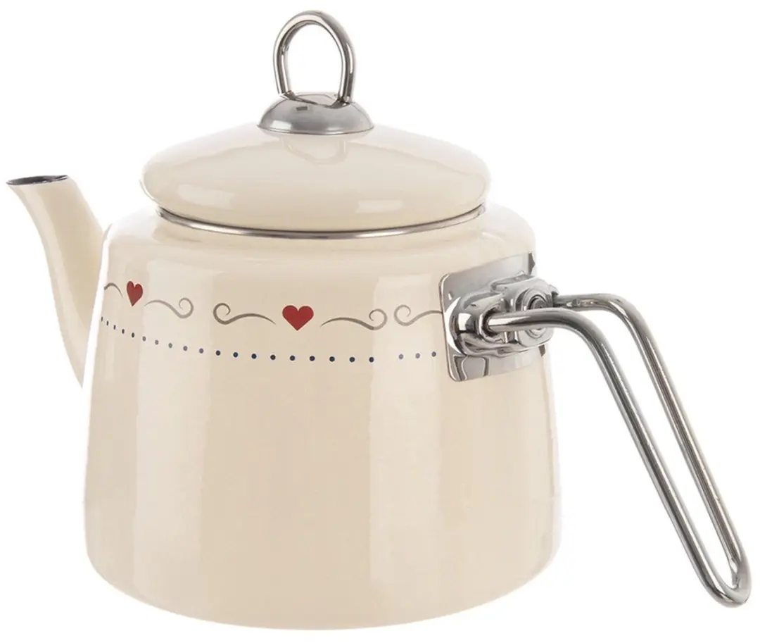 Orion Tonca Geëmailleerde Waterkoker 1,6L - Crème