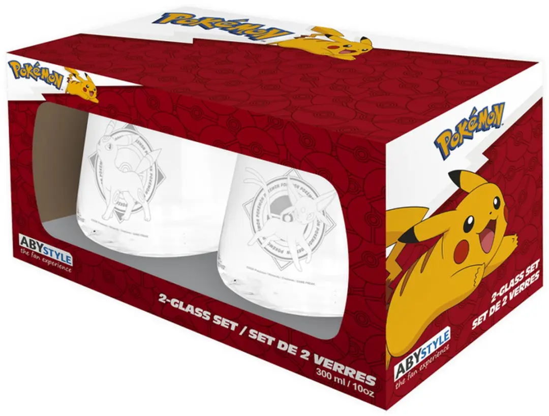 Pokémon Nachtara & Psiana Glazenset - Doorzichtig