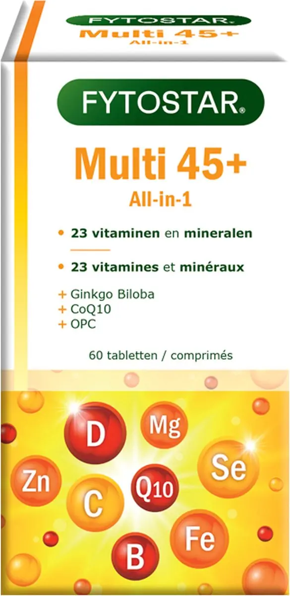 Fytostar Multi 45+ Multivitaminen & Mineralen 60 tabletten