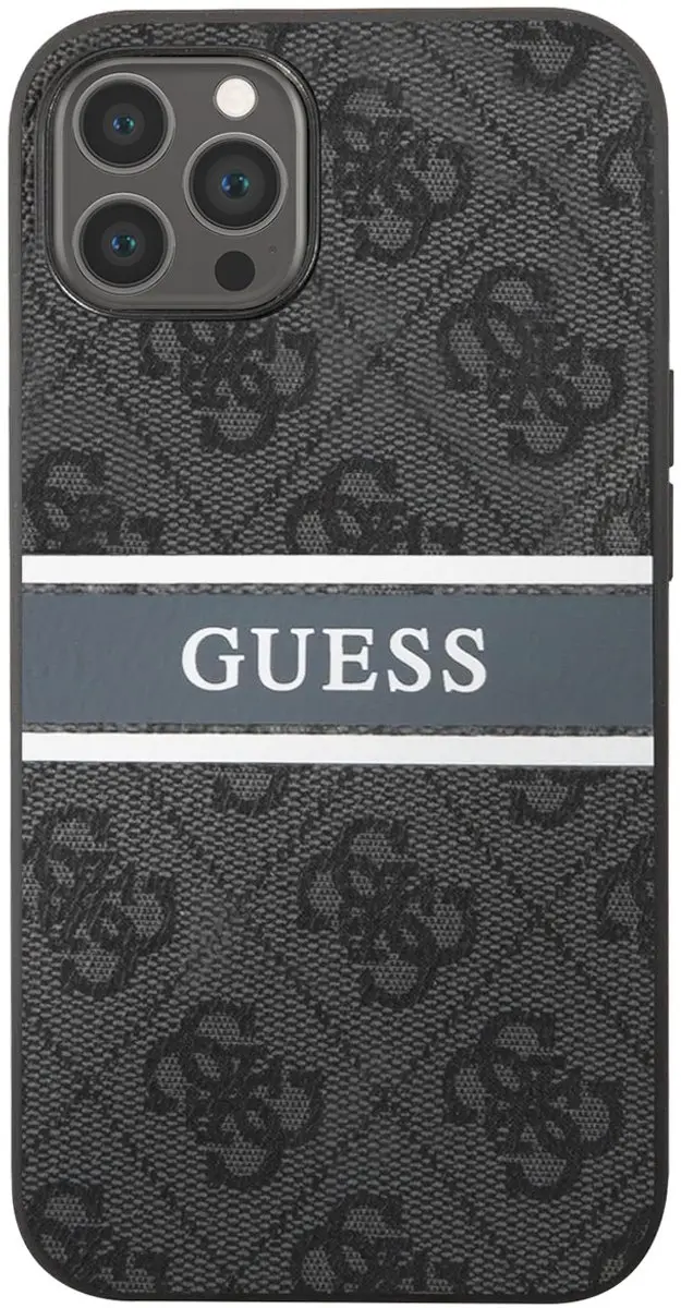 Guess iPhone 13 Pro Hoesje - Grijs/Zwart