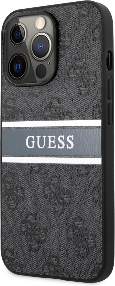 Guess iPhone 13 Pro Hoesje - Grijs/Zwart