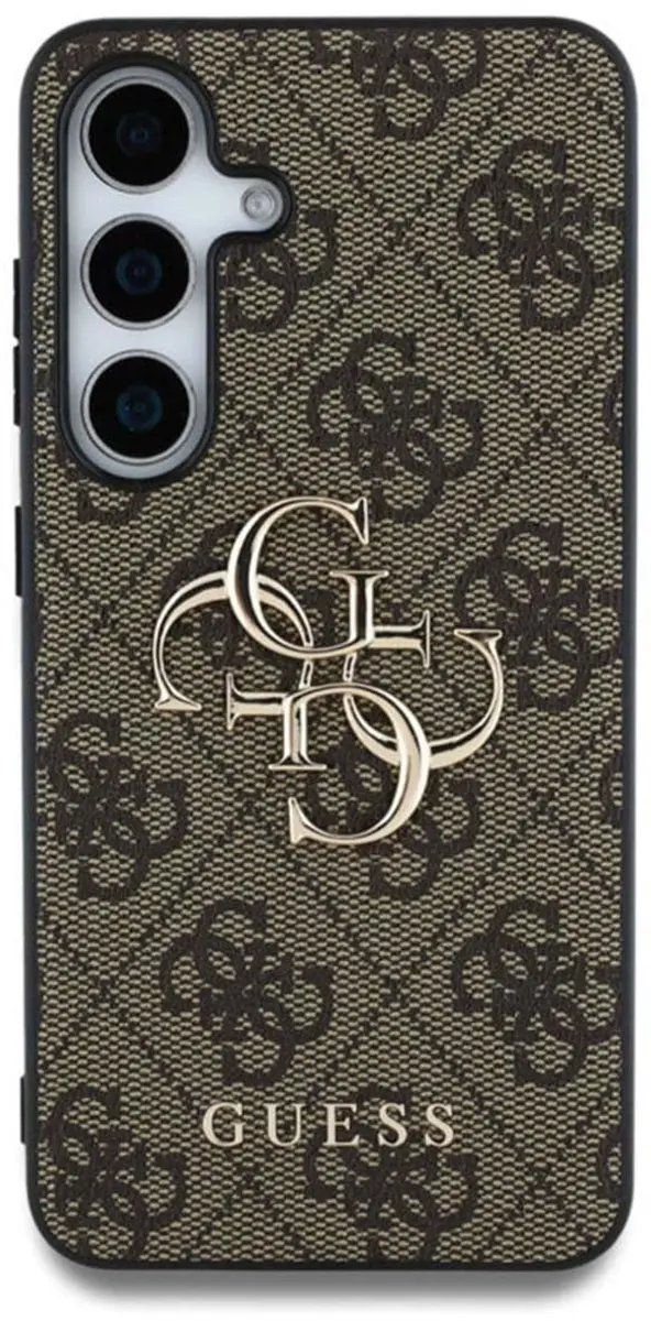 GUESS Metal Logo Hoesje 13269 - Samsung Galaxy S25 - Bruin