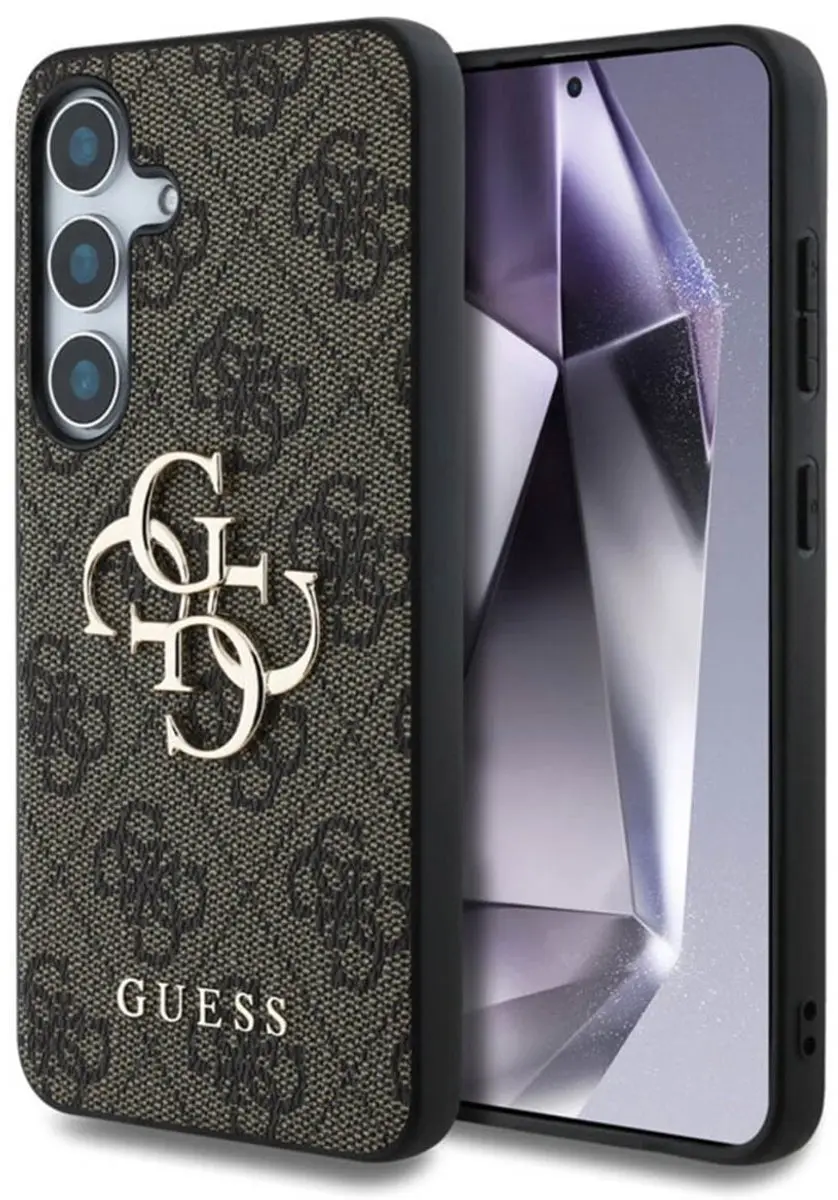 GUESS Metal Logo Hoesje 13269 - Samsung Galaxy S25 - Bruin