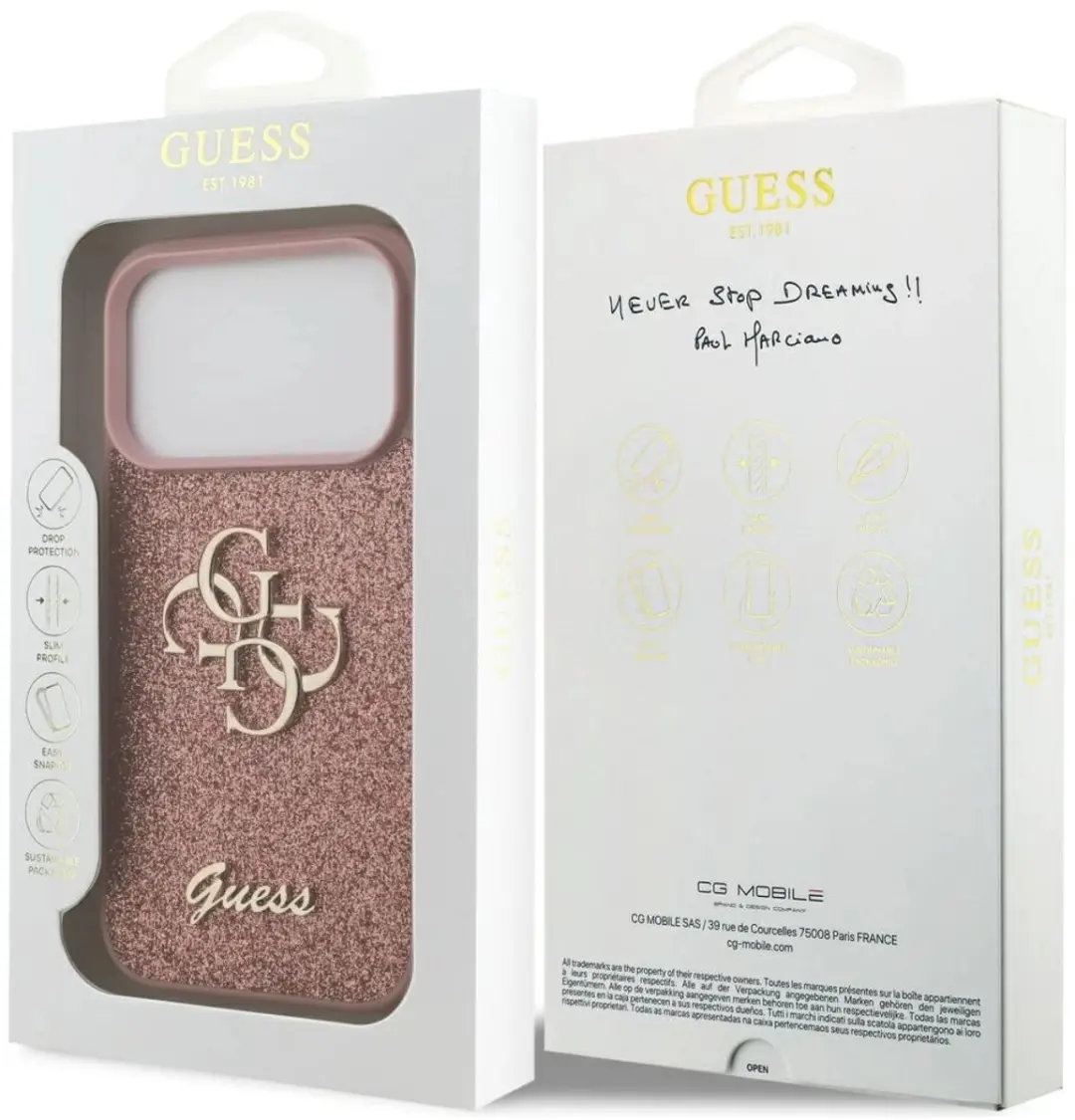 Guess iPhone 17 Pro Back Cover - Roze - 13798 - afbeelding 6 van 6