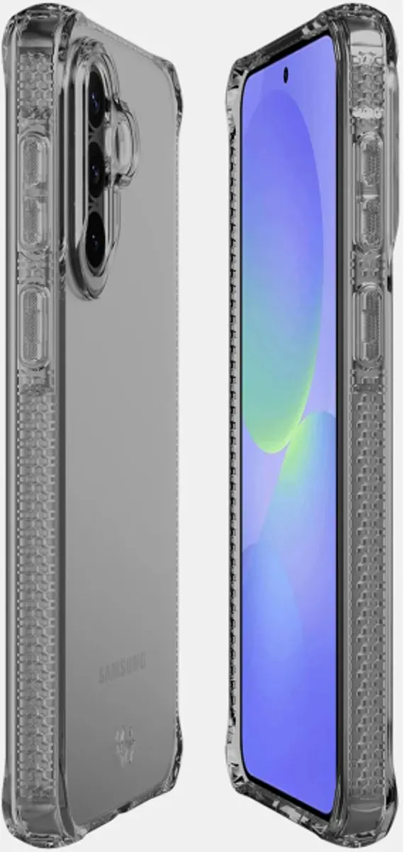 Itskins Level 2 SpectrumClear_R SG3W-SPECM-SMOK Hoesje - Samsung Galaxy A35 - Zwart