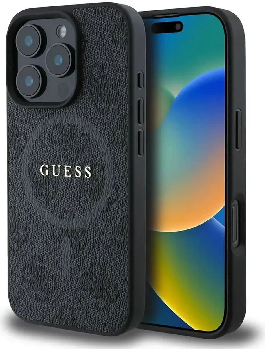 Guess GUHMP16LG4GFRK Hoesje iPhone 16 Pro - Zwart