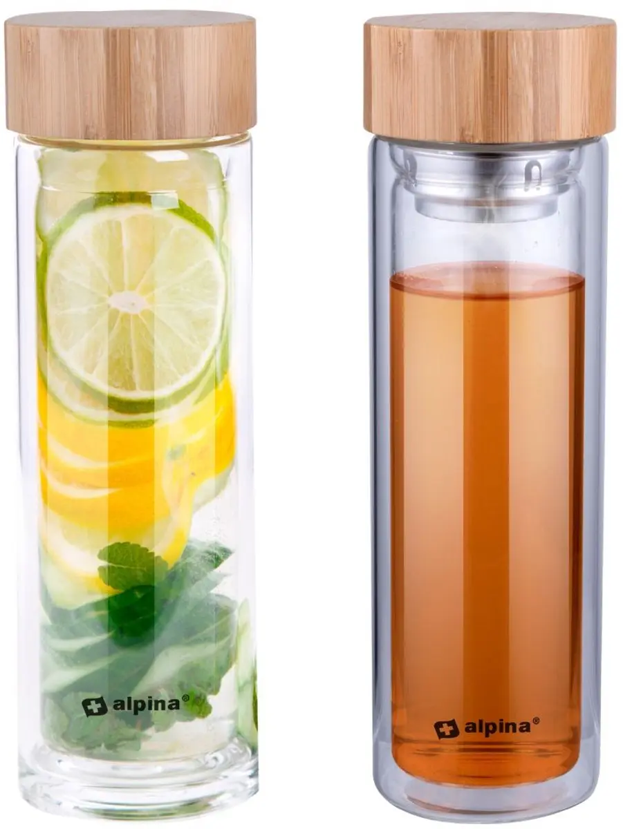 Alpina Glazen Drinkfles 450ml
