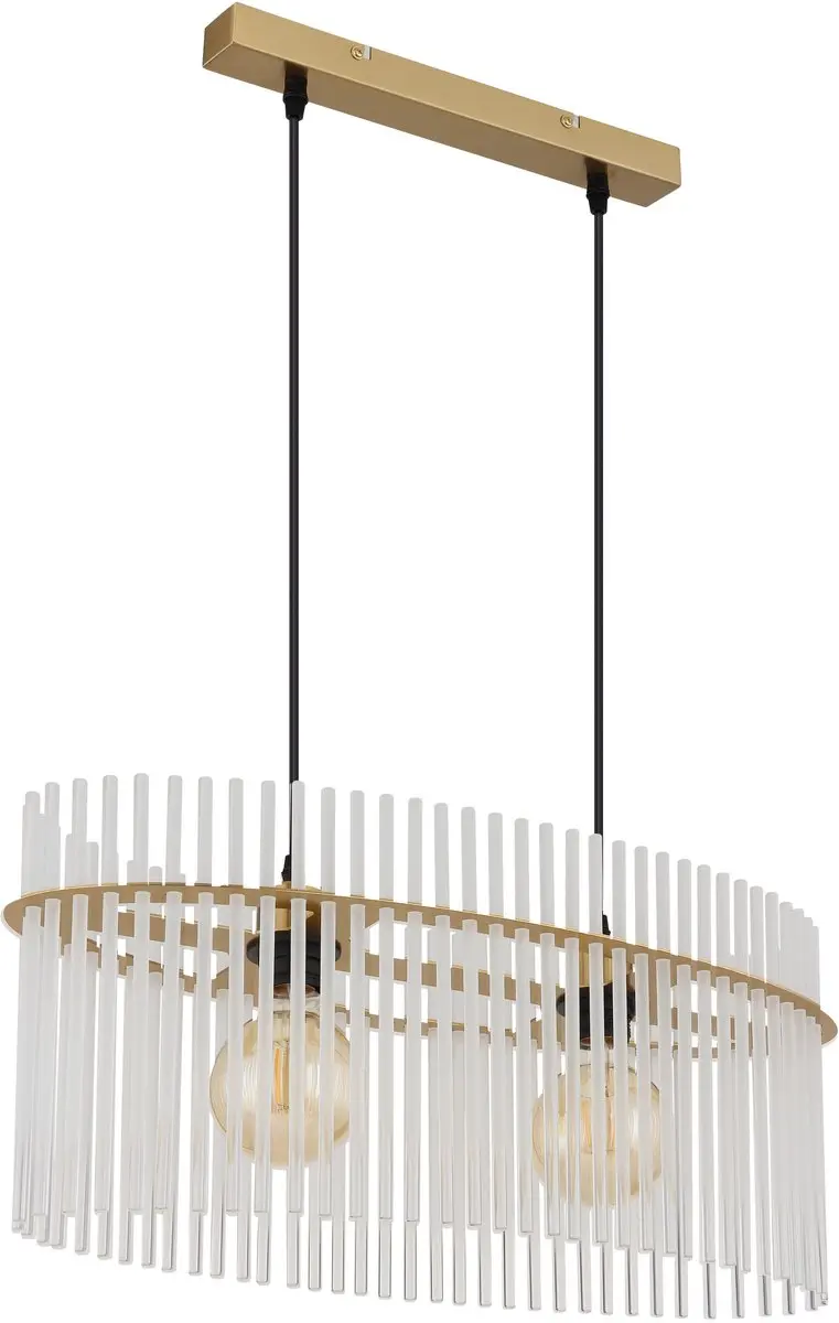 Globo Gorley Hanglamp 2x E27 - Goud - afbeelding 6 van 6