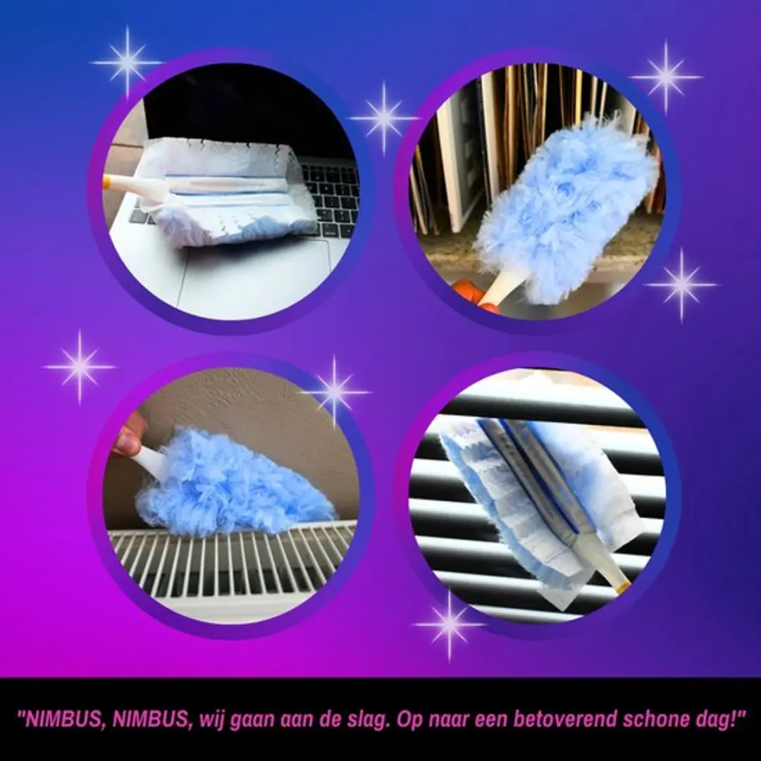 Nimbus Magic Duster Navullingen 60 Stuks - Wit/Blauw