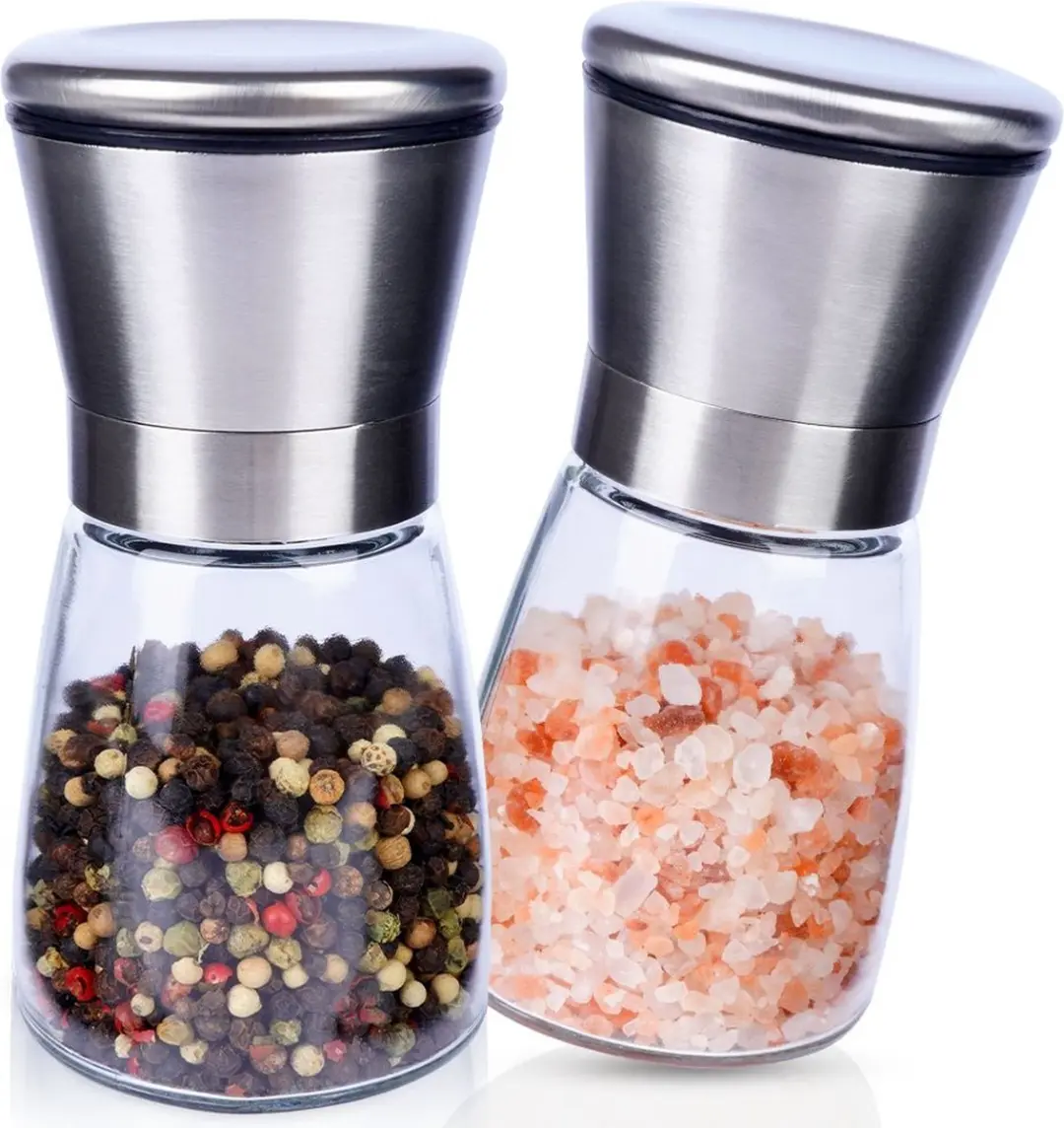 Orion Glazen Peper- en Zoutmolen Set 13,5cm