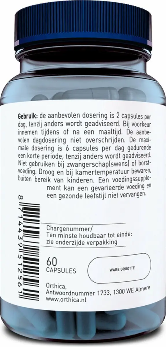 Orthica Alfa-Liponzuur 120 Capsules - 2x60
