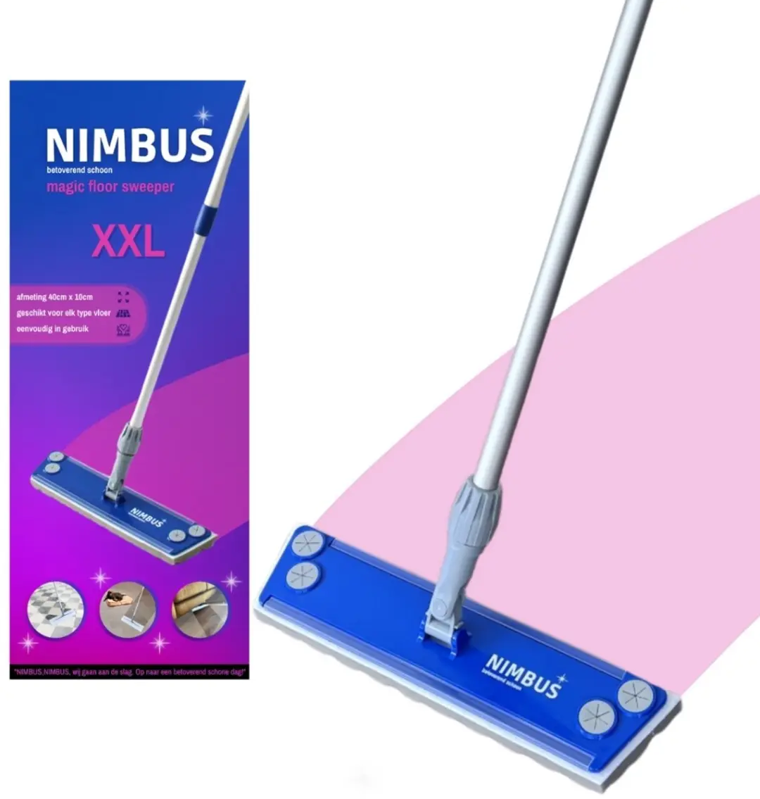 Nimbus Vloerwisser XXL N1017 - 7 Stuks - Blauw